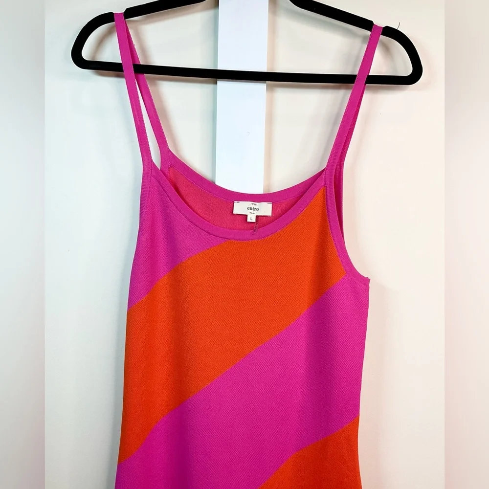 Entro Color Blocked Dress NWOT - Picture 2 of 11